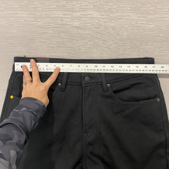 CAT Caterpillar Work Pants Mens 34 x 30 Black Canvas Fleece Lined DIRTY CUFF - Picture 7 of 12